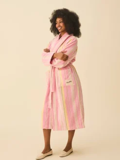 Discount Djerf Avenue Essential Robe Gelato Stripe