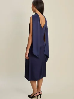 Discount Djerf Avenue Evening Midi Dress Midnight Blue