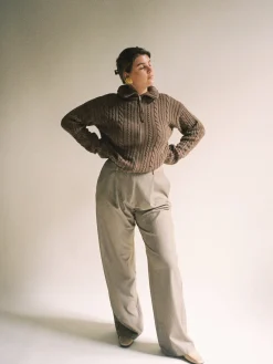 Discount Djerf Avenue Favorite Pants Oat - Tall