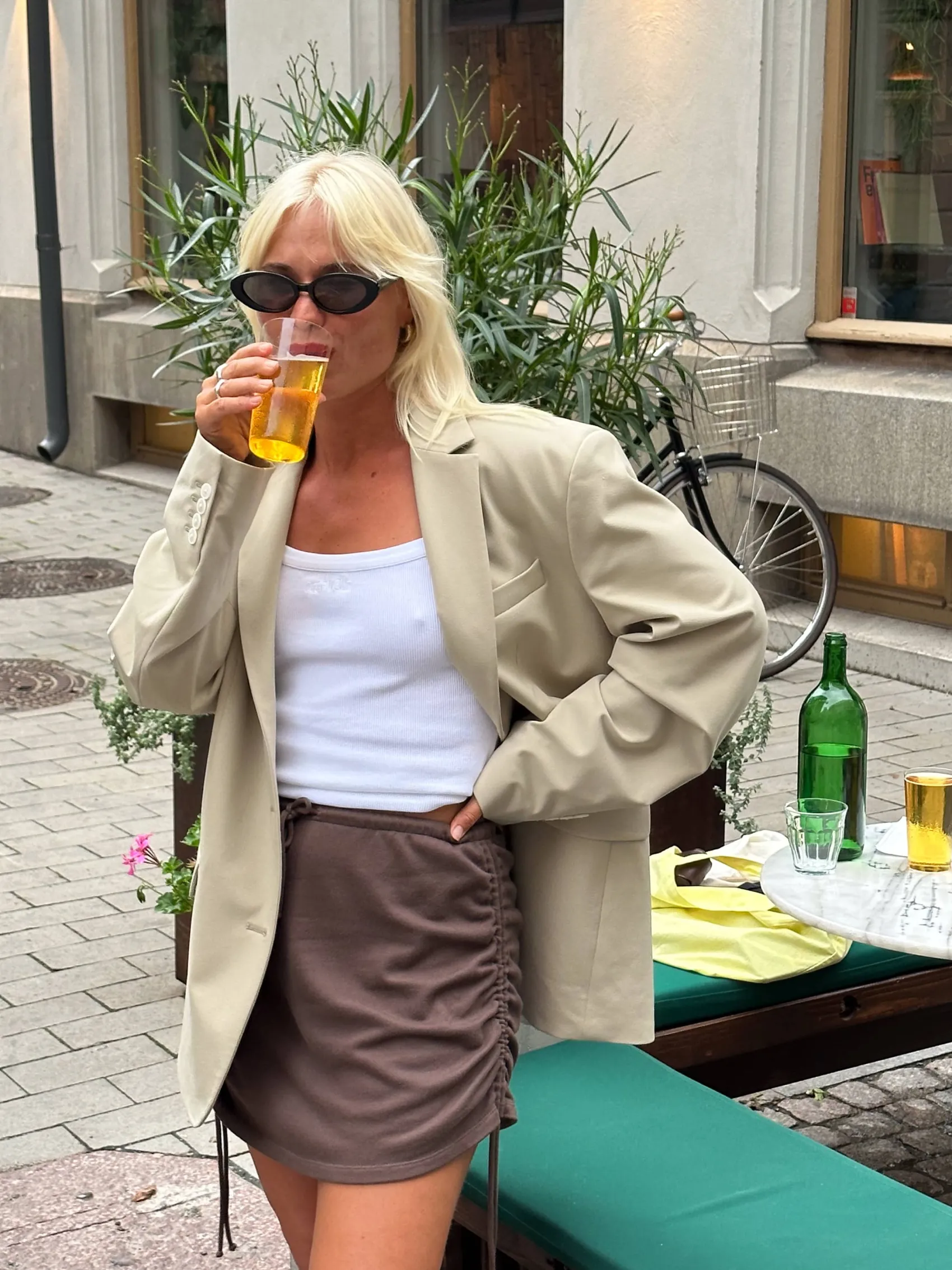 Discount Djerf Avenue Forever Blazer Greige