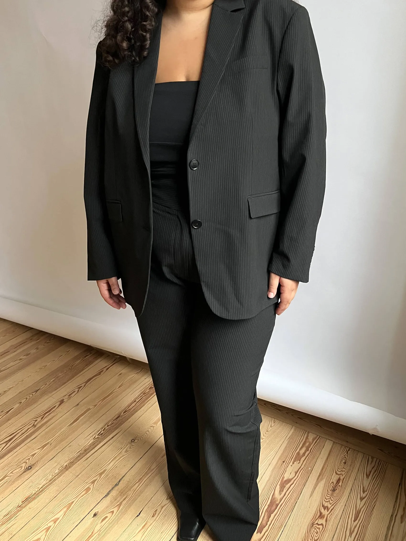 Discount Djerf Avenue Forever Blazer Pinstripe