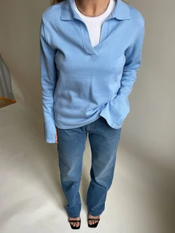 Djerf Avenue Getaway Top Blue