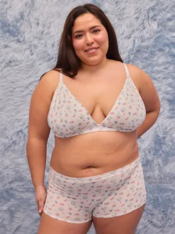 Online Djerf Avenue Go Close Triangle Bralette Summer Berries