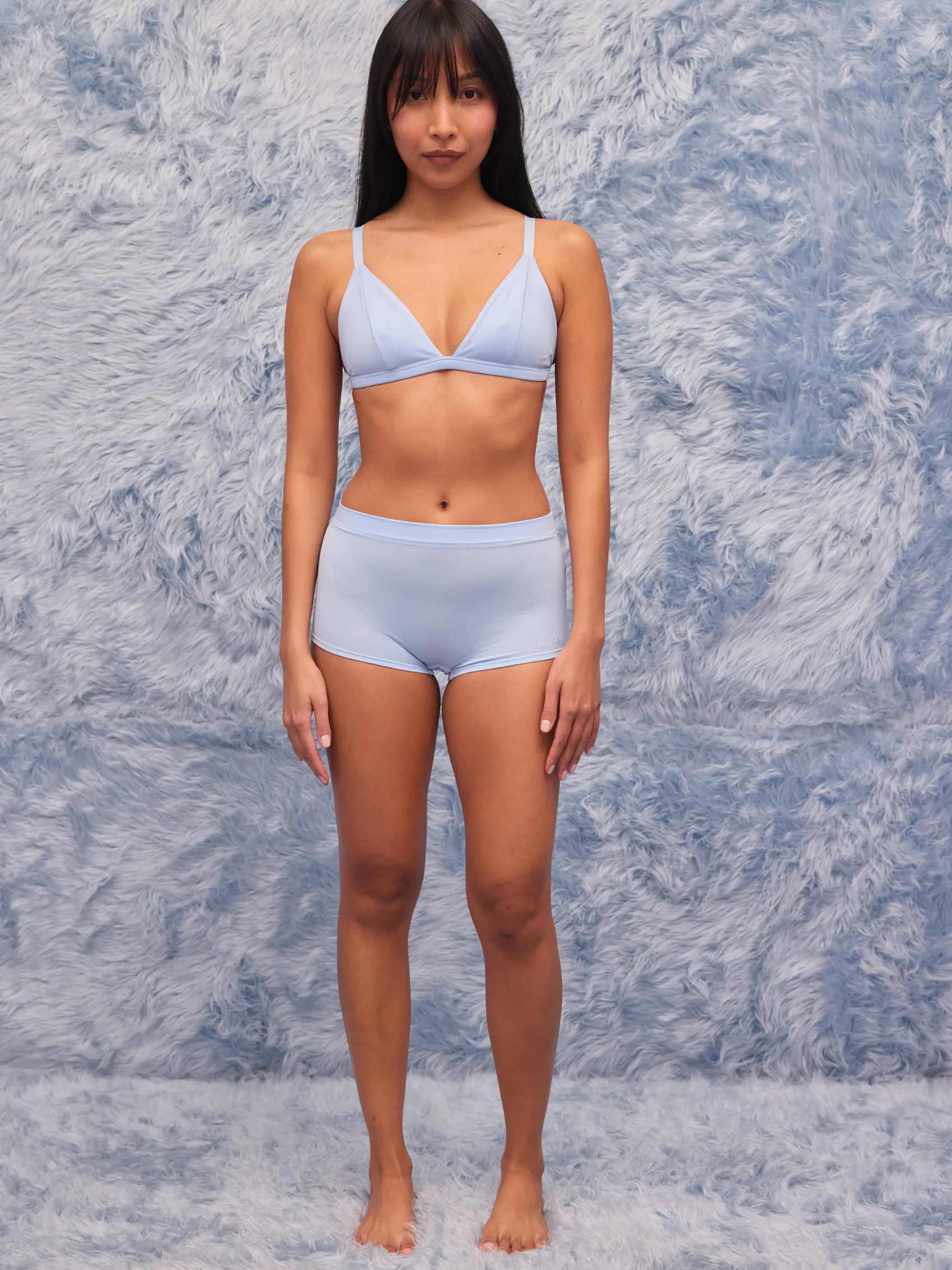 Online Djerf Avenue Go Close Triangle Bralette Blue