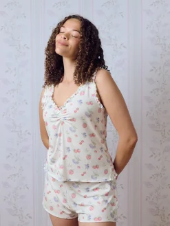 Hot Djerf Avenue Go Slow Frill Shorts Summer Berries