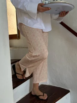 Best Djerf Avenue Go Slow PJ Ankle Pants Summer Treat