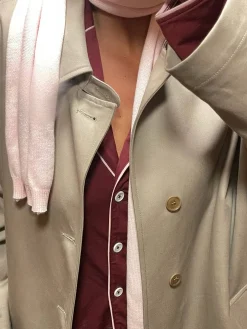 Outlet Djerf Avenue Go Slow PJ Shirt Burgundy