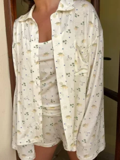Discount Djerf Avenue Go Slow Shirt Marula Bloom