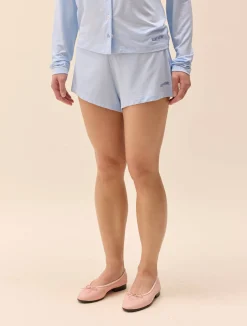 Online Djerf Avenue Go Slow Short Shorts Blue