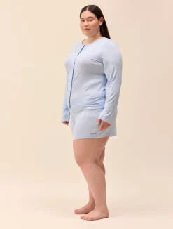 Online Djerf Avenue Go Slow Short Shorts Blue