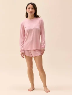 Djerf Avenue Go Slow Short Shorts Pink