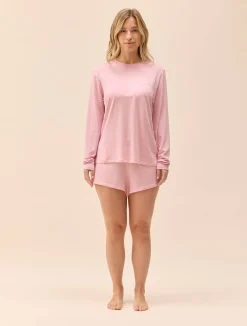 Djerf Avenue Go Slow Short Shorts Pink