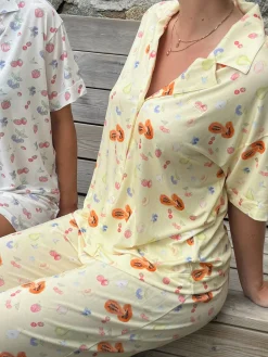 Clearance Djerf Avenue Go Slow Short Sleeve Top Fruit