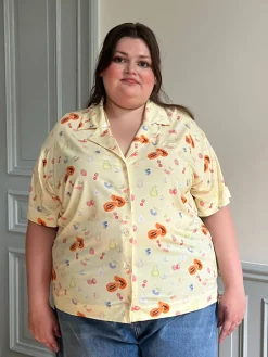 Clearance Djerf Avenue Go Slow Short Sleeve Top Fruit