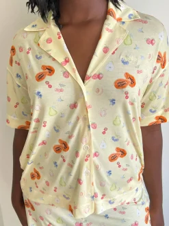 Clearance Djerf Avenue Go Slow Short Sleeve Top Fruit