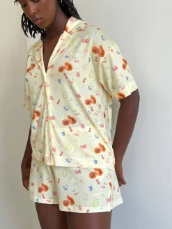 Clearance Djerf Avenue Go Slow Short Sleeve Top Fruit