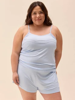 Discount Djerf Avenue Go Slow Strap Top Blue
