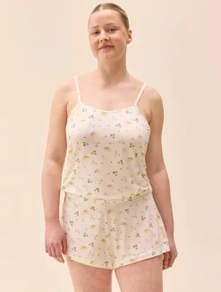 Sale Djerf Avenue Go Slow Strap Top Marula Bloom