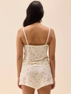 Sale Djerf Avenue Go Slow Strap Top Marula Bloom