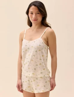Sale Djerf Avenue Go Slow Strap Top Marula Bloom