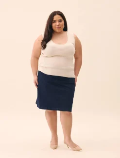 Online Djerf Avenue Knitted Tank Top Ivory