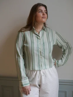 New Djerf Avenue Little Shirt Mint Sorbet