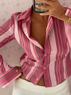 Sale Djerf Avenue Little Shirt Sorbet