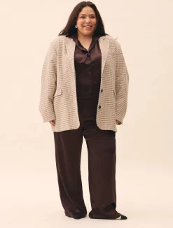 Online Djerf Avenue Little Viscose Shirt Dark mocha