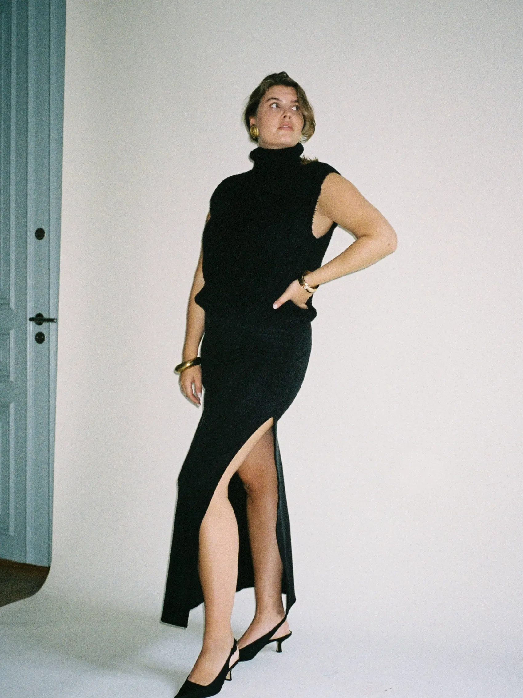 New Djerf Avenue Midnight Skirt Ash