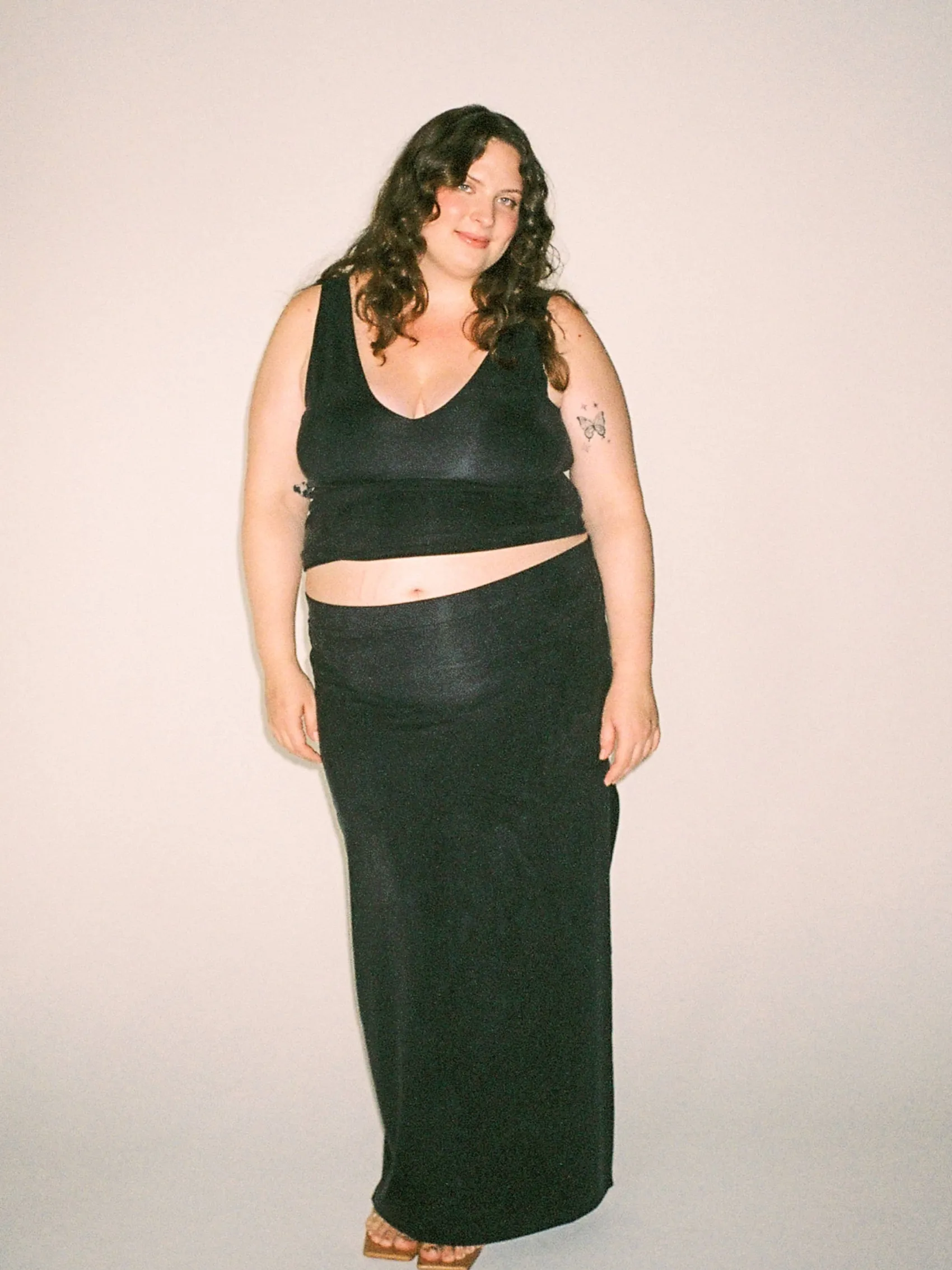 New Djerf Avenue Midnight Skirt Ash