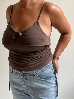 Djerf Avenue Morena Tank Top Brown