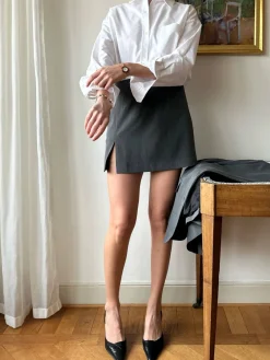 Online Djerf Avenue Must Have Mini Skirt Grey