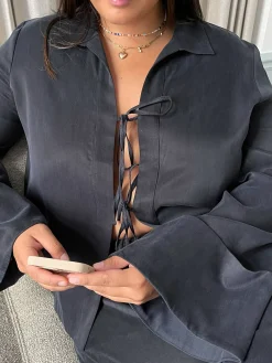 New Djerf Avenue Occasion Top Ash