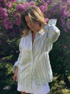 Best Djerf Avenue Poplin Classic Shirt Slushy Stripe