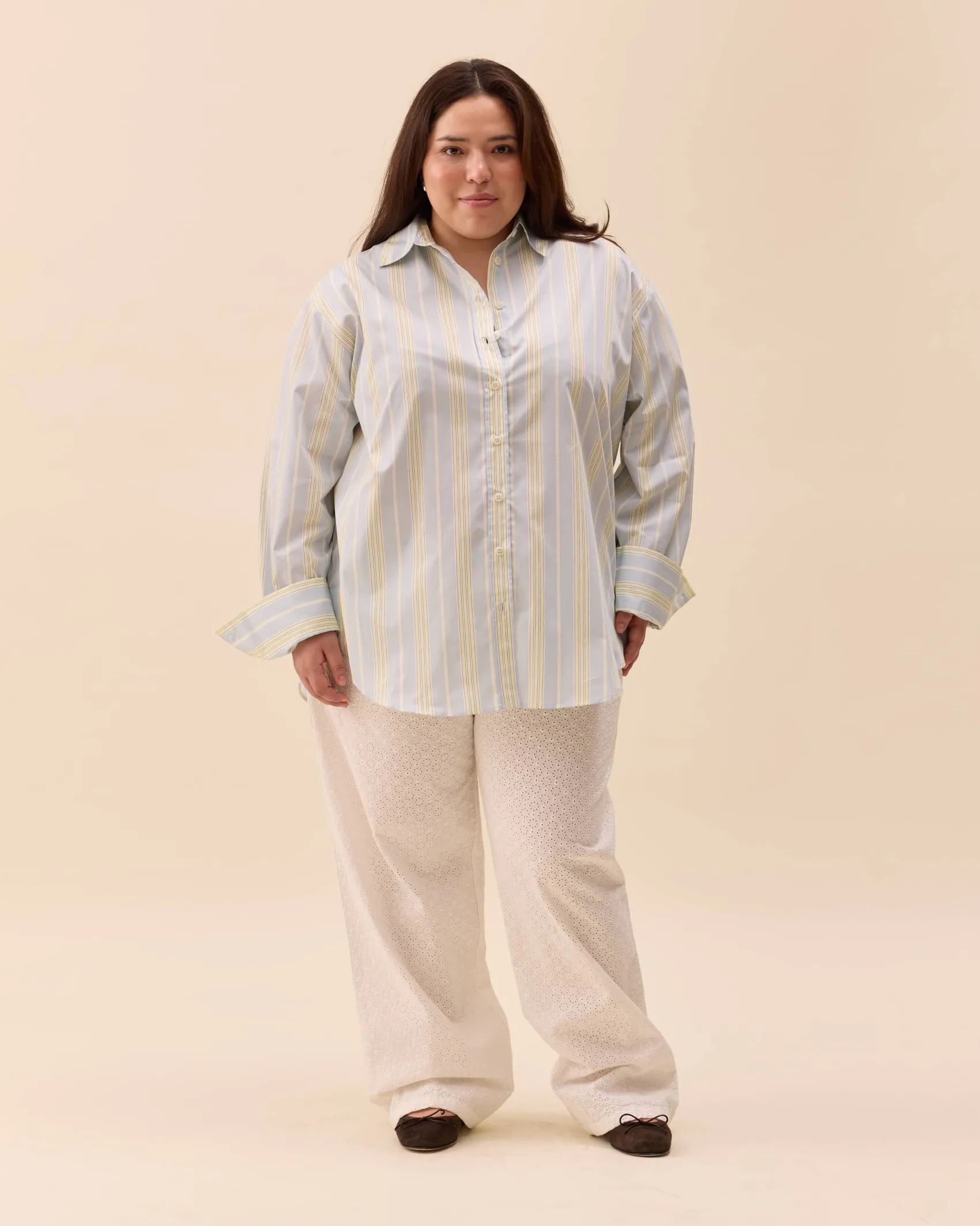 Best Djerf Avenue Poplin Classic Shirt Slushy Stripe