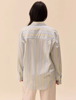 Best Djerf Avenue Poplin Classic Shirt Slushy Stripe