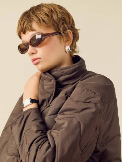 Djerf Avenue Quilted Jacket Espresso