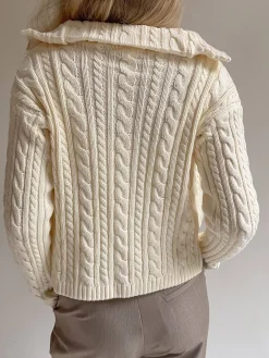 Discount Djerf Avenue Ready Set Go Cardigan Cream