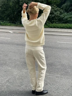 New Djerf Avenue Relaxed Jeans Cream