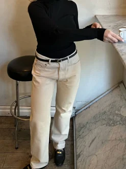 New Djerf Avenue Relaxed Jeans Cream