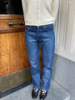 Sale Djerf Avenue Relaxed Jeans Dark Blue