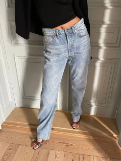New Djerf Avenue Relaxed Jeans Washed Blue