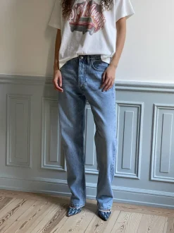 New Djerf Avenue Relaxed Jeans Washed Blue
