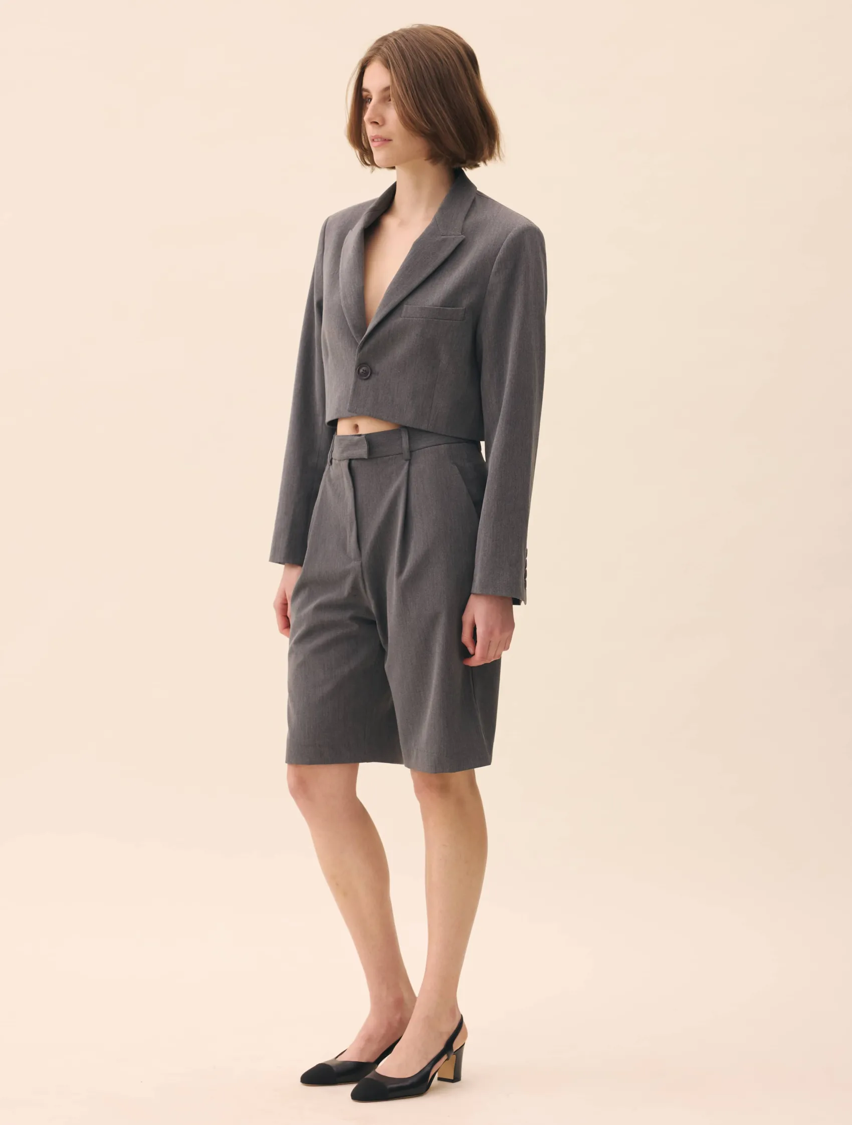 Djerf Avenue Remake Favorite Shorts Grey