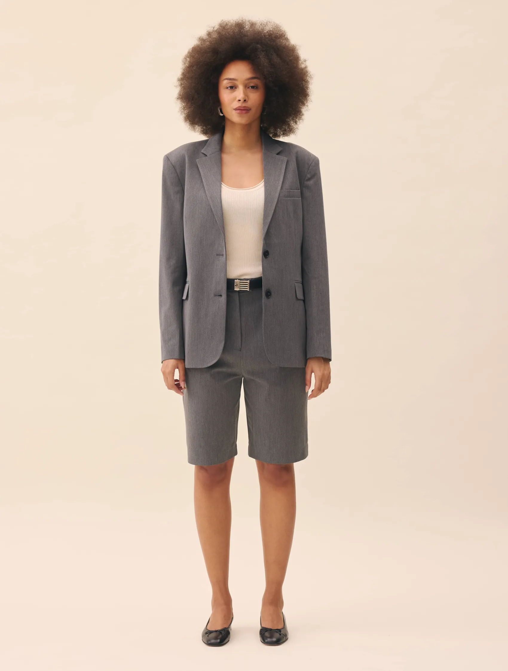 Djerf Avenue Remake Favorite Shorts Grey