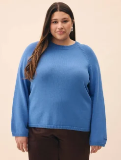 Djerf Avenue Roundneck Sweater Sky Blue