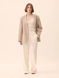 Hot Djerf Avenue Satin Pants Ivory - Tall