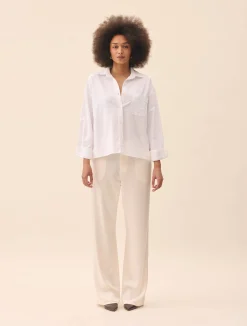 Hot Djerf Avenue Satin Pants Ivory - Tall