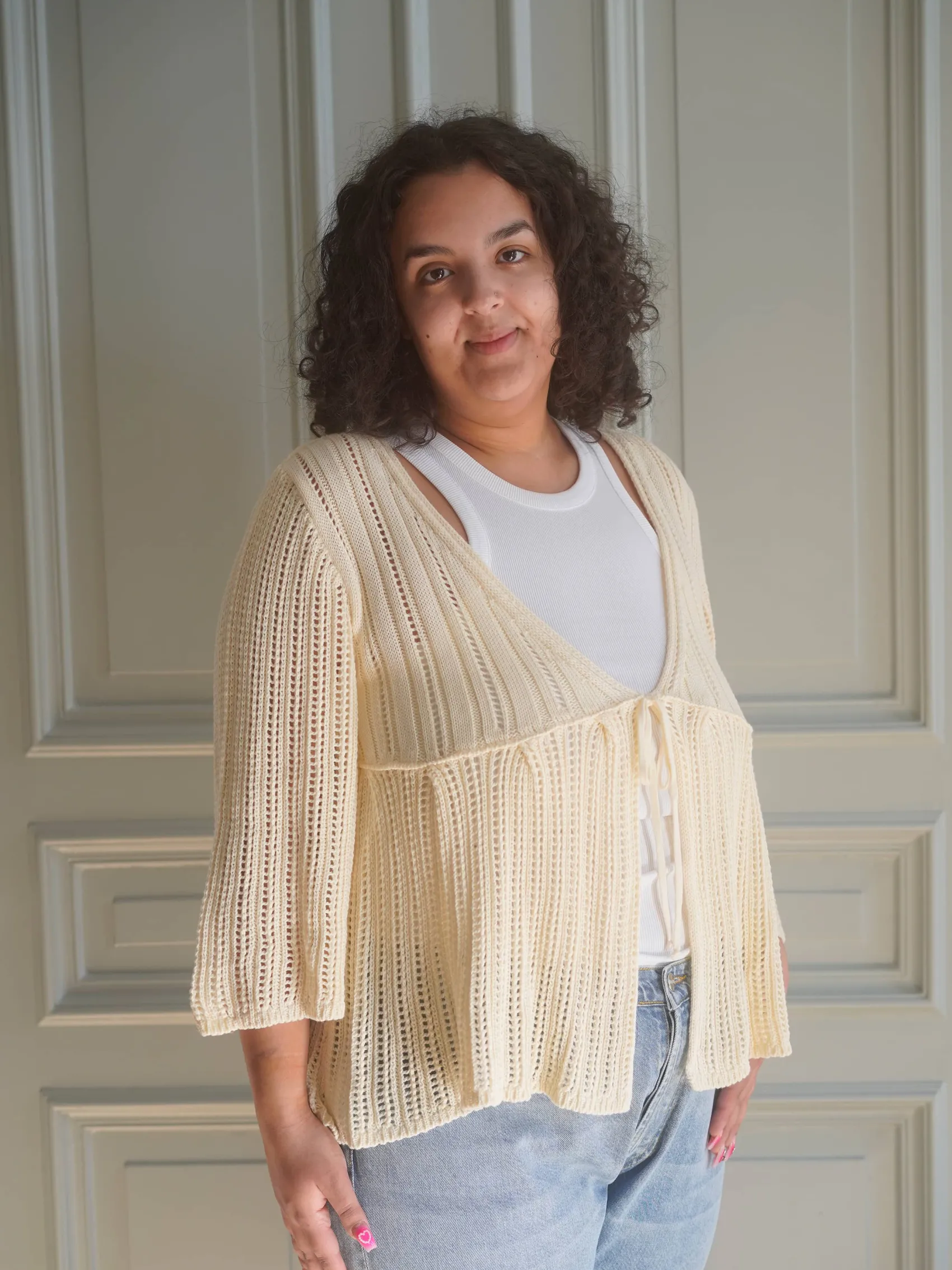 Hot Djerf Avenue Sorella Top Cream Beige
