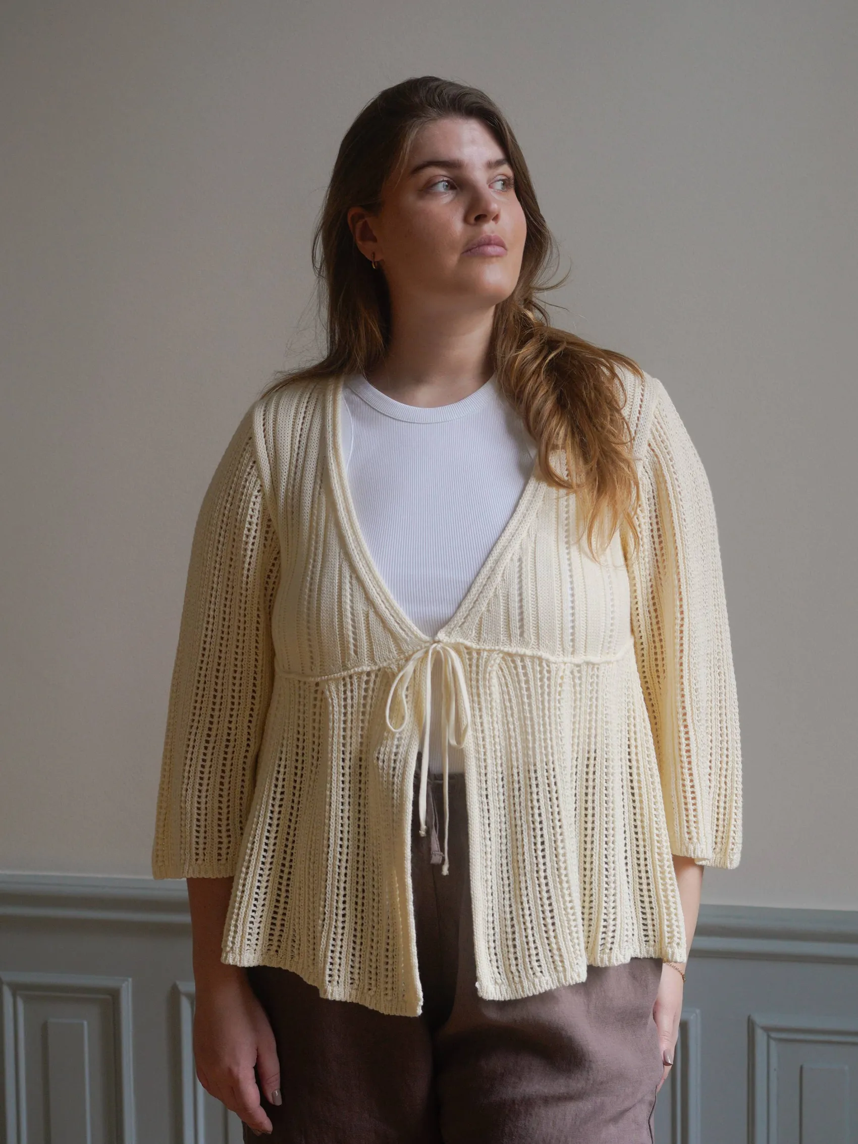 Hot Djerf Avenue Sorella Top Cream Beige